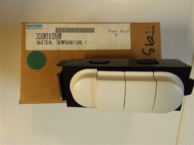 Maytag Dryer 33001658 Switch, Temperature 4 Button NEW IN BOX Maytag Dryer 33001658 Switch, Temperature 4 Button NEW IN BOX